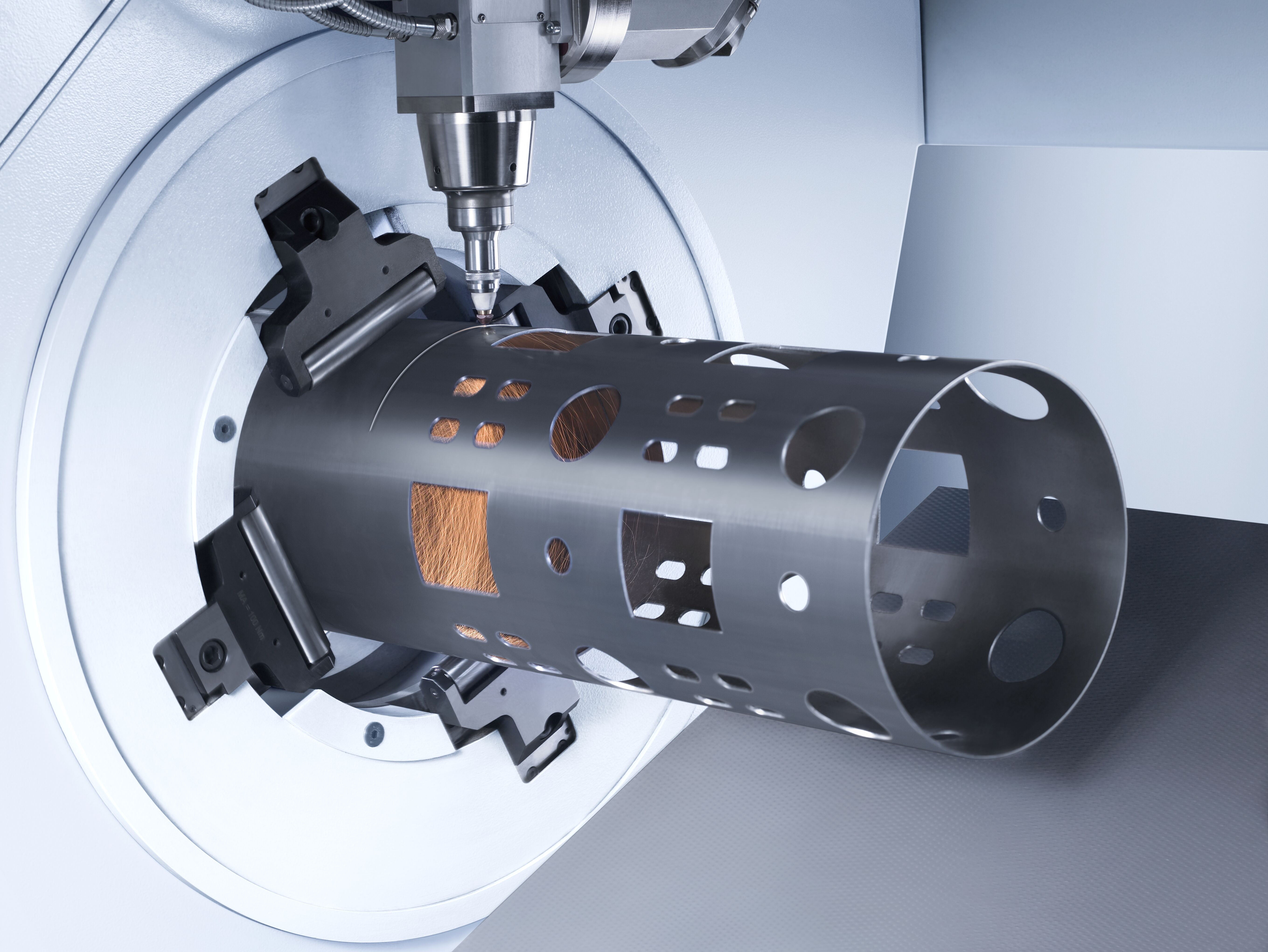 CNC machining in progress